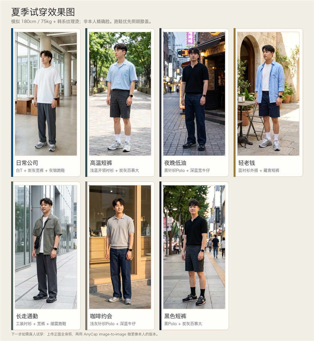 夏季试穿效果图拼版
